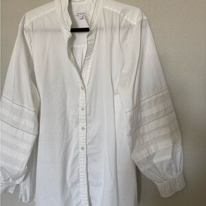 Women’s White Shirt with Silver Bead Detailing